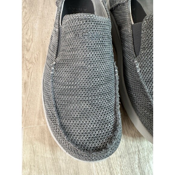 Ariat Shoes Mens size 9.5 D Hilo 360 Heather Gray Charcoal Slip On casual Loafer - Picture 5 of 11